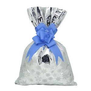 Saco De Presente Metal 879 Flocos De Neve 25x35cm 50un-1220200018-93347