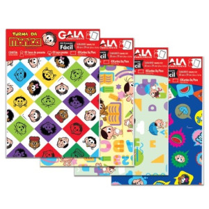 Kit Presente Fácil Turma Da Mônica Na Solapa 3 Kits Com 40un 20x29cm-792382-546
