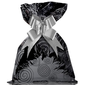 Saco De Presente Metal 589 Espiral Prata 35x53cm-1221200040