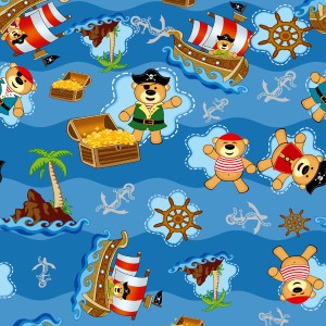 Saco De Presente Perola 249 Urso Pirata 25x35cm 50un.-1220100050