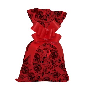 Saco De Presente Perola 373 Rosas Negras 35x53cm 50un.-1221100095