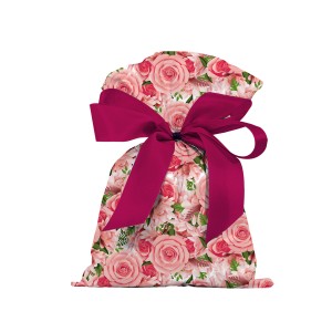 Saco De Presente Perola 375 Floral Rosa 30x45cm 50un.-1200100096